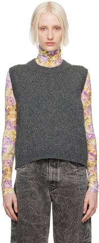 Maison Margiela Gray Wool Vest