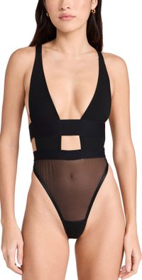 Bluebella Topaz Soft Bodysuit Black XL