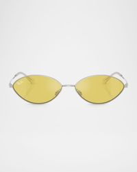 RB3757 Oval Metal Sunglasses