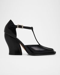 Onda Leather T-Bar Pumps