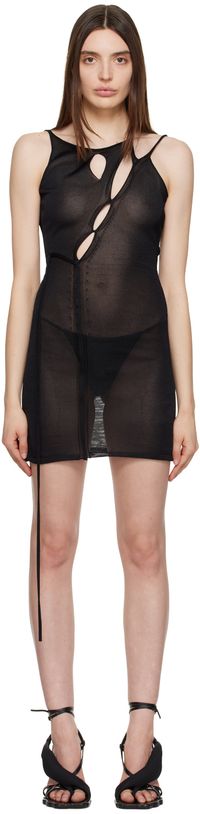 Ottolinger Black Strappy Minidress