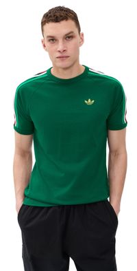adidas 3s Nations Tee Team Dark Green/Bold Green/Whi L