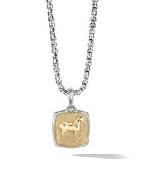 Men's Petrvs Horse Amulet with 18K Yellow Gold - Gold