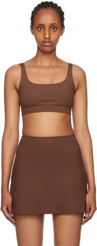 Girlfriend Collective Soutien-gorge de sport Andy brun