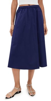 Vince Pocket Full Skirt Deep Iris S