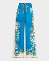Luda Linen Wide-Leg Pants