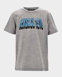Boy's Vintage Logo-Print T-Shirt, Size 6-14