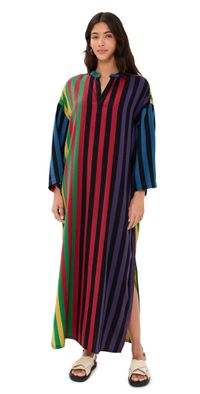 MARRAKSHI LIFE The Nero Collar Caftan Stripe 47 XL