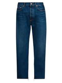 Men's Arrow Zipper Medium Blue Skate Jeans - Medium Blue - Size 38