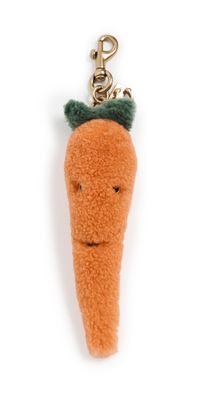 Coach Runway Shearling Carrot Bag Charm Multi One Size