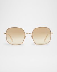 Varenne Square Metal & Nylon Sunglasses