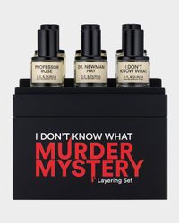 I DON'T KNOW WHAT Murder Mystery Layering Eau de Parfum Set, 6 x 0.3 oz.