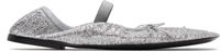 Proenza Schouler Silver Glove Mary Jane Ballerina Flats