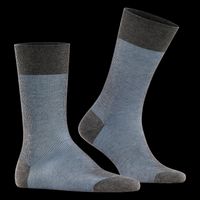 Falke - Chaussettes hautes en coton mélangé - Taille 45/46 - Bleu