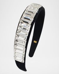 Girl's Velvet Headband W/ Faux Crystals