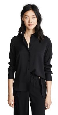 Vince Slim Fitted Blouse Optic White XXS