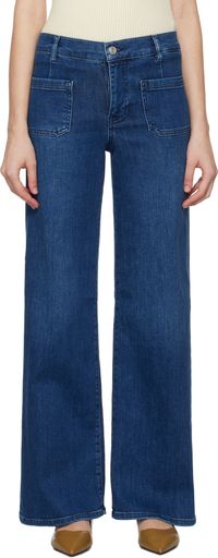 FRAME Blue 'Le Slim Palazzo' Jeans