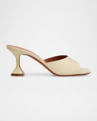 Lupita Leather Pedestal Mule Sandals