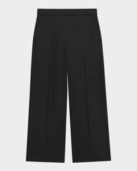 Relaxed Straight-Leg Pull-On Pants