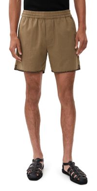 Madewell Everywear Shorts In Coverstitch 6 Faded Birch XL