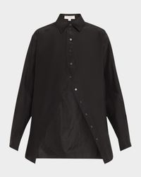Portrait Collar Button Down Shirt
