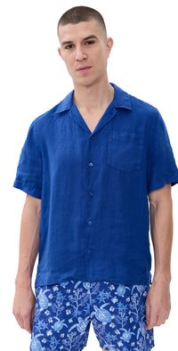 Vilebrequin Charli Linen Camp Shirt Marrakech M