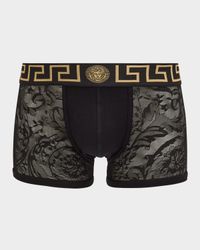 Men's Baroque Mesh Jacquard Boxer Briefs