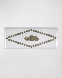 Rectangular Tray - Giro Di Conchiglie Gold Black White