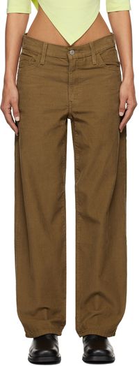 Levi's Jean de papa ample brun