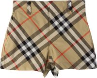 Burberry Baby Beige Check Cotton Shorts