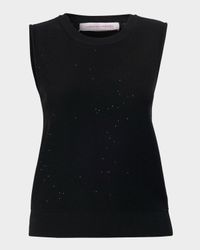 Sequined Wool-Blended Tank Top