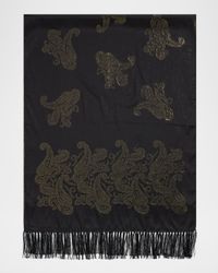 Silk-Blend Jacquard Scarf