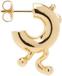 Maria Black Gold Potsdamer Hoop Single Earring