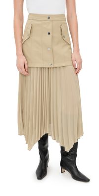 Veronica Beard Patricka Skirt Sand 4