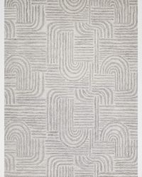 Juno Hand-Tufted Gray/Ivory Rug, 8' x 10'