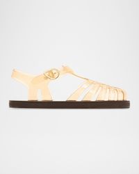 Homeria Transparent Jelly Fisherman Sandals