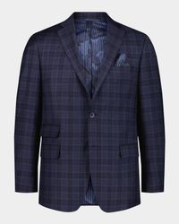 Men's Kipton Plaid Single-Breasted Sport Coat