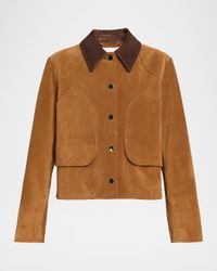 Walters Cropped Suede Jacket