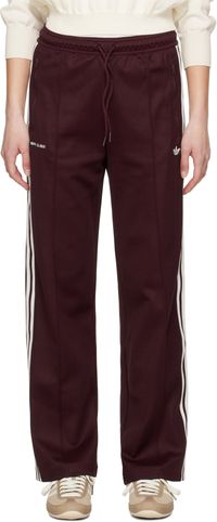 Sporty & Rich Pantalon de survêtement bourgogne édition adidas Originals