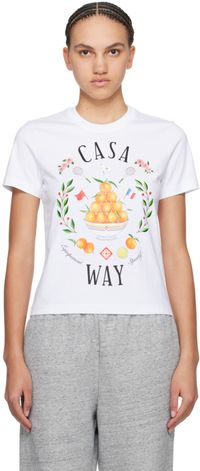 Casablanca T-shirt 'Casa Way' blanc