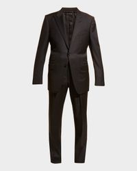 Men's Solid Master Twill Two-Piece Suit