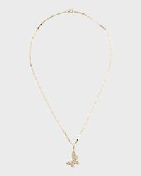 Small Flawless Butterfly Amulet Pendant Necklace