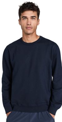 Reigning Champ Midweight Terry Classic Crew Neck Sweatshirt Navy XXL