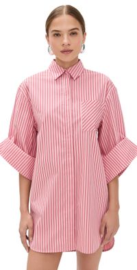 STAUD Nico Dress Montauk Stripe XS