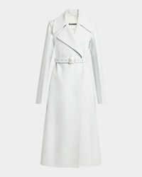 Belted Cashmere Double-Breasted Long Coat