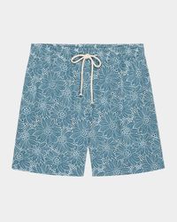 Men's Logan Floral Embroidered Pull-On Shorts