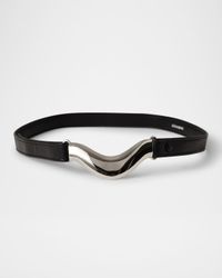 Brancusi Metal Leather Belt