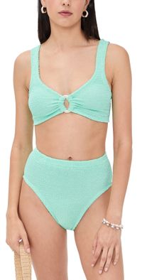 Hunza G Bikini Set Metallic Mint One Size