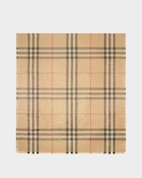 Giant Check-Print Wool-Blend Scarf