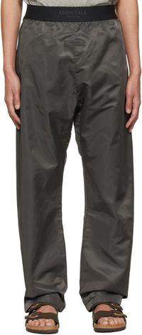 Fear of God ESSENTIALS Black Nylon Track Pants